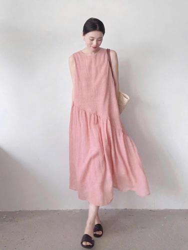 Massey Dress _ Hồng Cam