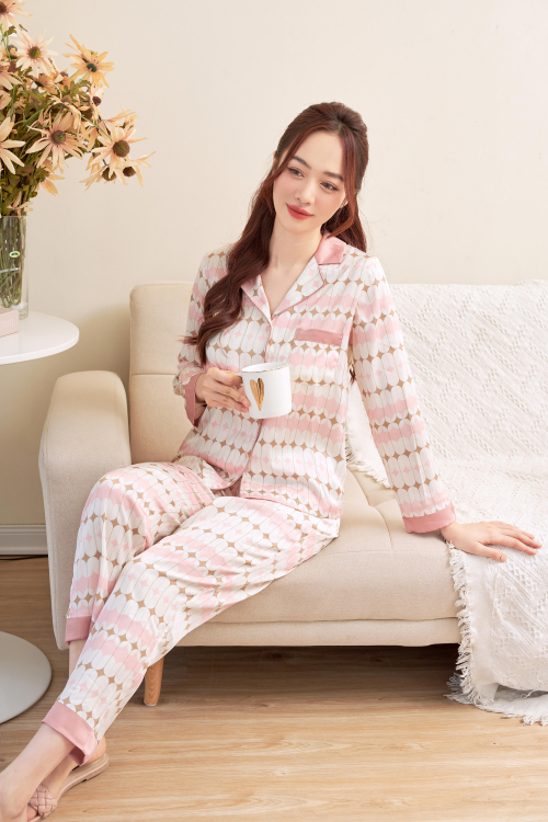 Pijama Basic _ Mono Thoi Hồng _ Hồng