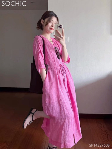 Juliian Dress_ Hồng